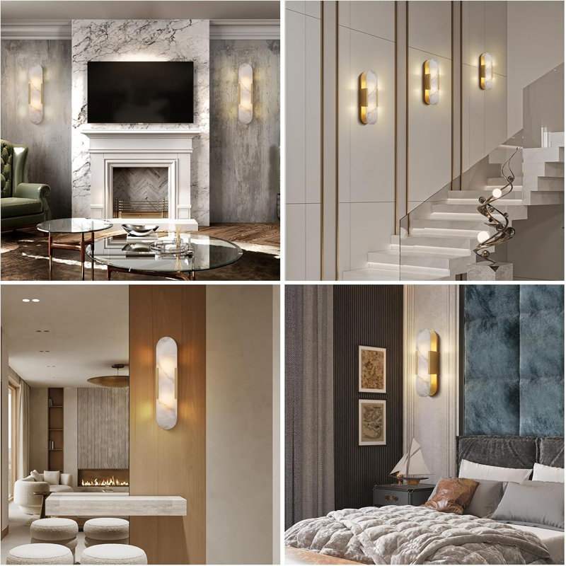 Everly Quinn Zaheda Dimmable LED solid brass Wall Mounted Sconce
